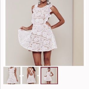 For Love and Lemons Gianna Backless Mini Dress